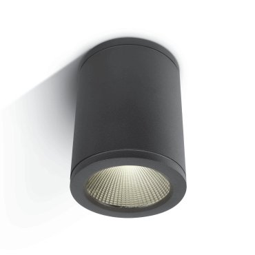 ONE Light Outdoor Ceiling Cylinders - Außen-Deckenleuchte - Ø 8 x 10,5 cm - 6W LED inkl. - IP54 - anthrazit