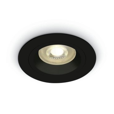 ONE Light Dark Light Dual Ring - Einbaustrahler - Ø 92 mm, Ø 78 mm Einbaugröße - schwarz