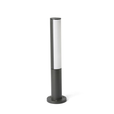Faro Beret - Gartenleuchte - Ø 11,5 x 50 cm - 8W LED inkl. - IP54 - dunkelgrau