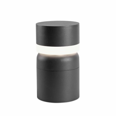 Faro Sete - Gartenleuchte - Ø 14,5 x 25 cm - 6W LED inkl. - IP54 - dunkelgrau