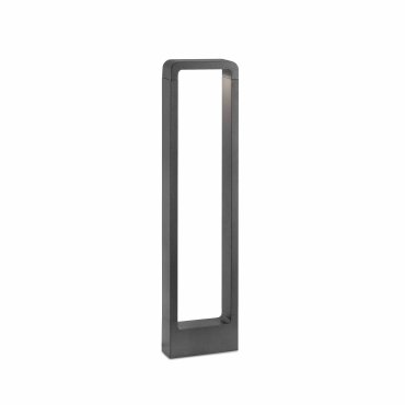 Faro Das - Gartenleuchte - 16 x 5,4 x 65 cm - 8W LED inkl. - IP54 - dunkelgrau