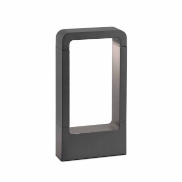 Faro Das - Gartenleuchte - 16 x 5,4 x 30 cm - 8W LED inkl. - IP54 - dunkelgrau