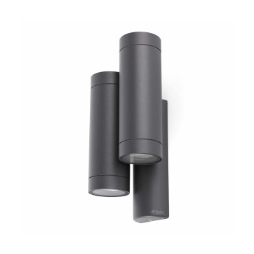 Faro Steps - Wandleuchte - 14 x 10 x 27 cm - IP44 - dunkelgrau
