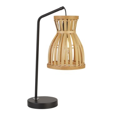 Searchlight Malaga - Tischleuchte - 26 x 45 cm - matt schwarz und braun