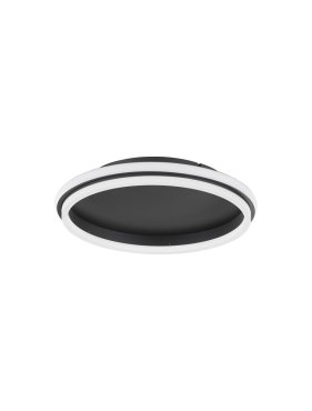 Nova Luce Willow - deckenleuchte - Ø 45 x 6 cm - 38W LED inkl. - sand schwarz