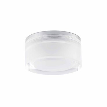 Faro Ebba - Decken-/Wandleuchte - Ø 7 x 6,5 cm - 4W LED inkl. - IP44 - silber