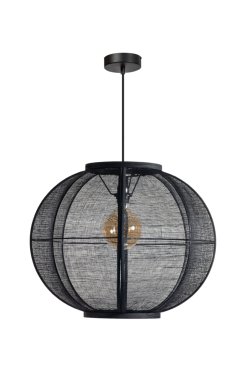 ETH Fabric – hängelampe – Ø 58 x 300 cm – schwarz