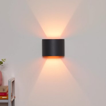 Lucide Xio - Wandleuchte mit 2 verstellbaren Strahlen - 11 x 13 x 9,7 cm - 4W dimmbare LED inkl - grau