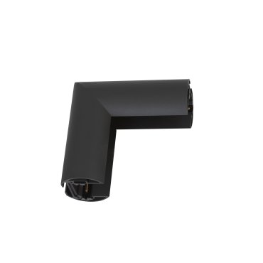 Nova Luce V-Verbinder - Eckverbinder für Aufputz- oder Hängemagnetprofil - 10,5 x 4,4 x 3,9 cm - sandschwarz