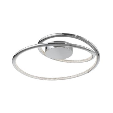 Nova Luce Plasencia - Deckenleuchte - Ø 49,5 x 11,5 cm - 27W LED inkl. - Chrom