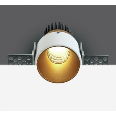 ONE Light - The Trimless Mini Range - Einbaustrahler - Ø 35 mm, Ø 40 mm Einbaumaß - 3W dimmbare LED inkl. - Messing und weiß