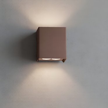 Nova Luce Elio - Außenwandleuchte - 11,4 x 13 x 6,2 cm -  12W LED inkl. - IP65 - corten