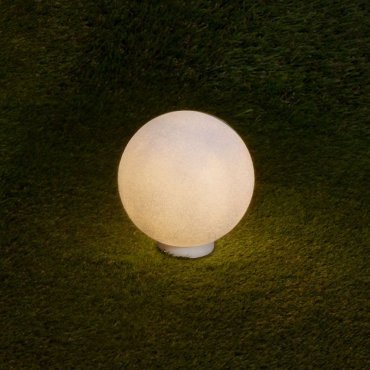 Nova Luce Moon - Gartenpfosten auf Erdspieß - Ø 30 x 30 cm - IP65 - Weiß