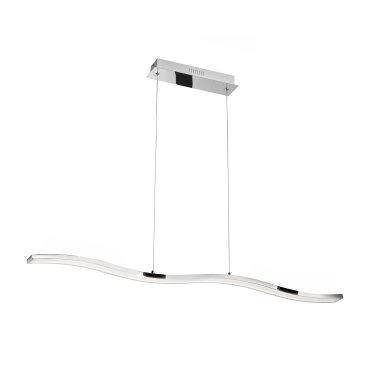 Nova Luce Cesena - Hängeleuchte - 105 x 8,5 x 120 cm - 42W LED inkl. - Chrom