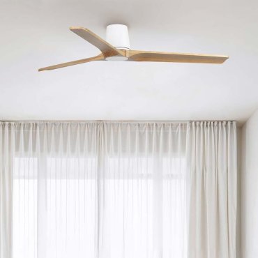 Faro Heywood Tub L - deckenventilator - Ø 90 cm - matt weiß und pino