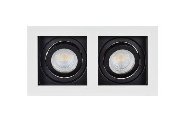 Projectlight Bloq 2 - Einbaustrahler - 180 x 100 mm, 171 x 92 mm Einbaumaß - weiß und schwarz