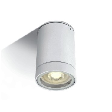 ONE Light GU10 Outdoor Cylinders - Deckenleuchte für den Außenbereich - Ø 6,5 x 9,5 cm - IP54 - weiß