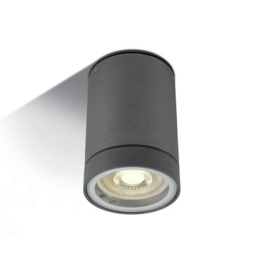 ONE Light GU10 Outdoor Cylinders - Außen-Deckenleuchte - Ø 6,5 x 9,5 cm - IP54 - anthrazit