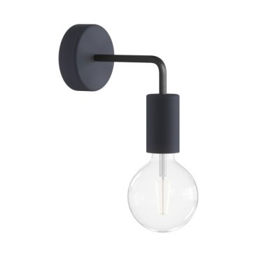 Creative Cables Eiva - Wandleuchte mit Silikonaufsatz - Ø 12,5 x 14 cm - IP65 - schwarz