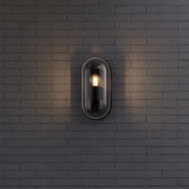 Nova Luce Amel - Außenwandleuchte - 12,5 x 25,5 x 8,5 cm - IP65 - dunkel anthrazit