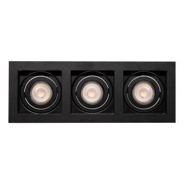 Projectlight Bloq 3L - Einbaustrahler - 270 x 100 mm, 250 x 92 mm Einbaumaß - schwarz