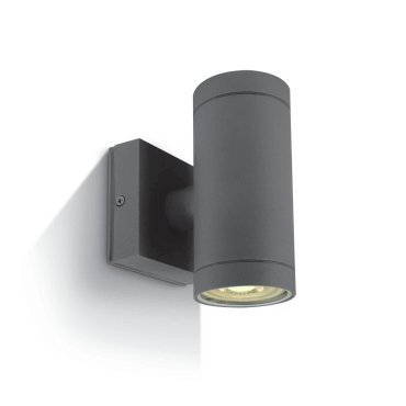 ONE Light GU10 Outdoor Cylinders - Außenwandleuchte - Ø 6,5 x 14,2 cm - IP54 - anthrazit