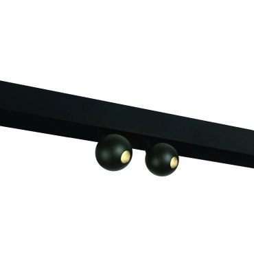 ONE Light Magnetschienensystem MINI, MIDI &amp; MAXI - Stromschienenstrahler 2L - Ø 5,4 x 8 cm - 2 x 7W LED inkl. - schwarz