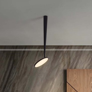 Nova Luce Ekei - Deckenleuchte - Ø 20 x 55 cm - 14W LED inkl. - sand schwarz