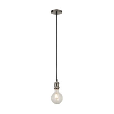 Searchlight Suspension - Pendelleuchte - Ø 9,8 x 150 cm - satiniert silber