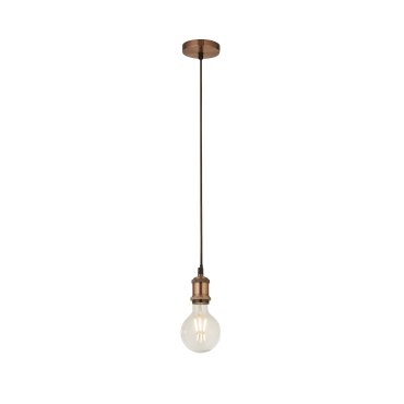 Searchlight Suspension - Hängelampe - Ø 9,8 x 150 cm - antikes Kupfer