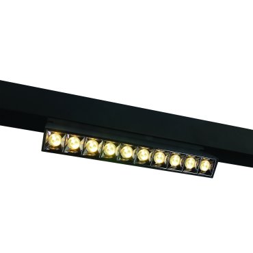 ONE Light Magnetschienensystem MAXI - neigbar linear - Schienenspot - 27 x 3,4 x 9,5 cm - 22W LED inkl. - schwarz mit silbernem Reflektor