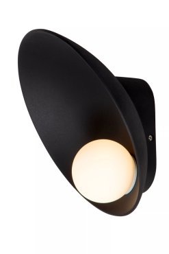 Lucide Raynell - Wandleuchte - 23,5 x 15,5 x 23,5 cm - 6W dimmbare LED inkl - schwarz
