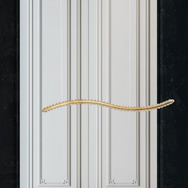 Nova Luce Aurelia - hängeleuchte - 100 x 7,6 x 150 cm - 43W dimmbare LED inkl. - gold
