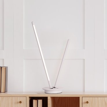 Nova Luce Intec - Tischleuchte - Ø 15 x 50 cm - 8W dimmbar LED incl. - sand weiß