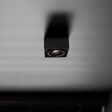 Nova Luce Brook - Einbaustrahler - 9,6 x 9,6 x 7,8 cm, Einbaumaß 79 mm - schwarz