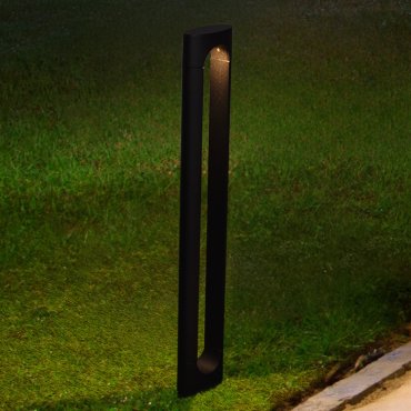 Nova Luce Dira - Gartenleuchte - 11,5 x 65 x 5 cm - 6W LED inkl. - IP65 - dunkel anthrazit