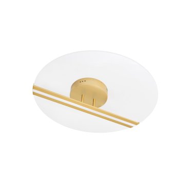 Nova Luce Jertuna - Deckenleuchte - Ø 53 x 11,5 cm - 30W LED inkl. - gold