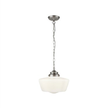 Searchlight School House - Pendelleuchte - Ø 30 x 120 cm - IP44 - satiniert silber