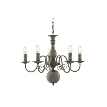 Searchlight Greythorne - Kronleuchter - Ø 60 x 133 cm - grau