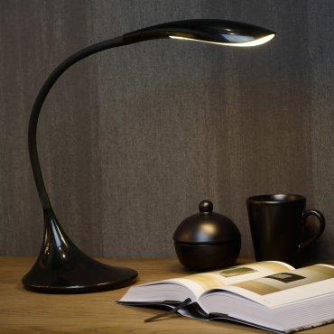 Lucide Emil - Schreibtischlampe -12 x 22 x 37,5 cm - 4,5W dimmbare LED inkl - schwarz