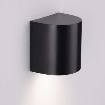 Nova Luce York - Außenwandleuchte - 11 x 11 x 8,5 cm - IP65 - Sand schwarz