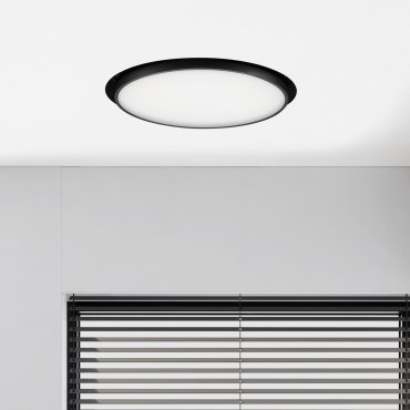 Nova Luce Perfect Profile Trimless - Einbaustrahler mit Fernbedienung - Ø 400 mm, 475 mm Einbaumaß - 24W dimmbare LED inkl. - 2700K-6000K - schwarz