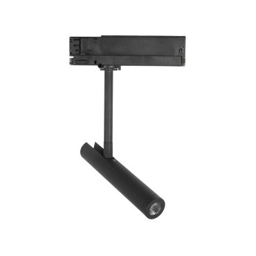 Nova Luce Wang - 3-Phasen Stromschienenstrahler - 16 x 3 x 29 cm - 12W LED inkl. - Sand schwarz