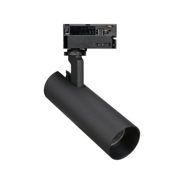 AUSSTELLUNGSSTÜCK - Maxlight Shinemaker - Stromschienenstrahler - 3-Phasen-Schienensystem - Ø 5,5 x 19,6 cm - 15W dimmbare LED inkl. - schwarz