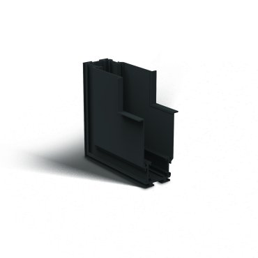 ONE Light Magnetschienensystem MAXI - vertikales Eckeinbau-Profil - 11 x 7,5 x 5 cm - schwarz