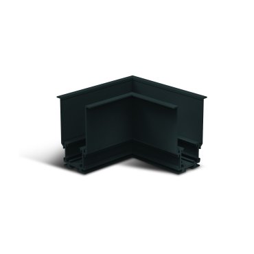 ONE Light Magnetschienensystem MAXI - horizontales Eckeinbau-Profil - 11 x 7,5 x 5 cm - schwarz