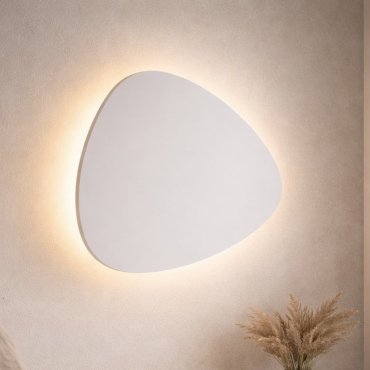 Nova Luce Atena - wandleuchte - 24,8 x 23,9 x 3,5 cm - 12W LED inkl. - Sand Weiß