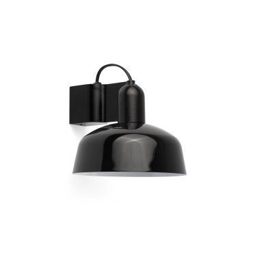 Faro Tatawin - Wandleuchte - Ø 18,4 x 15,5 cm - schwarz satiniert und schwarz glänzend