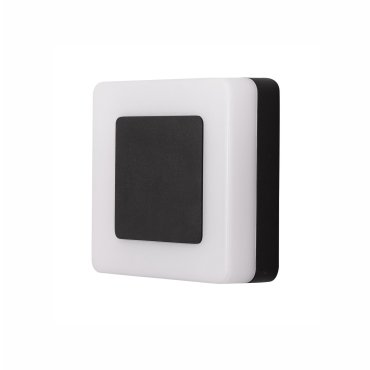 Nova Luce Tune - Außenwandleuchte - 15 x 5,5 x 15 cm - 9W LED inkl. - IP65 - schwarz und weiß