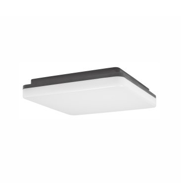 Nova Luce Tommy - Außen-Deckenleuchte - 28 x 28 x 6 cm - 24W LED inkl. - IP54 - dunkelgrau und weiß